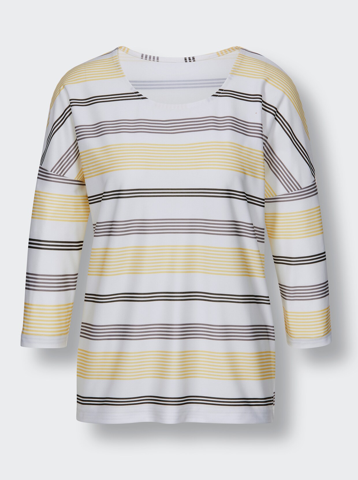 feel good Shirt - wit gestreept