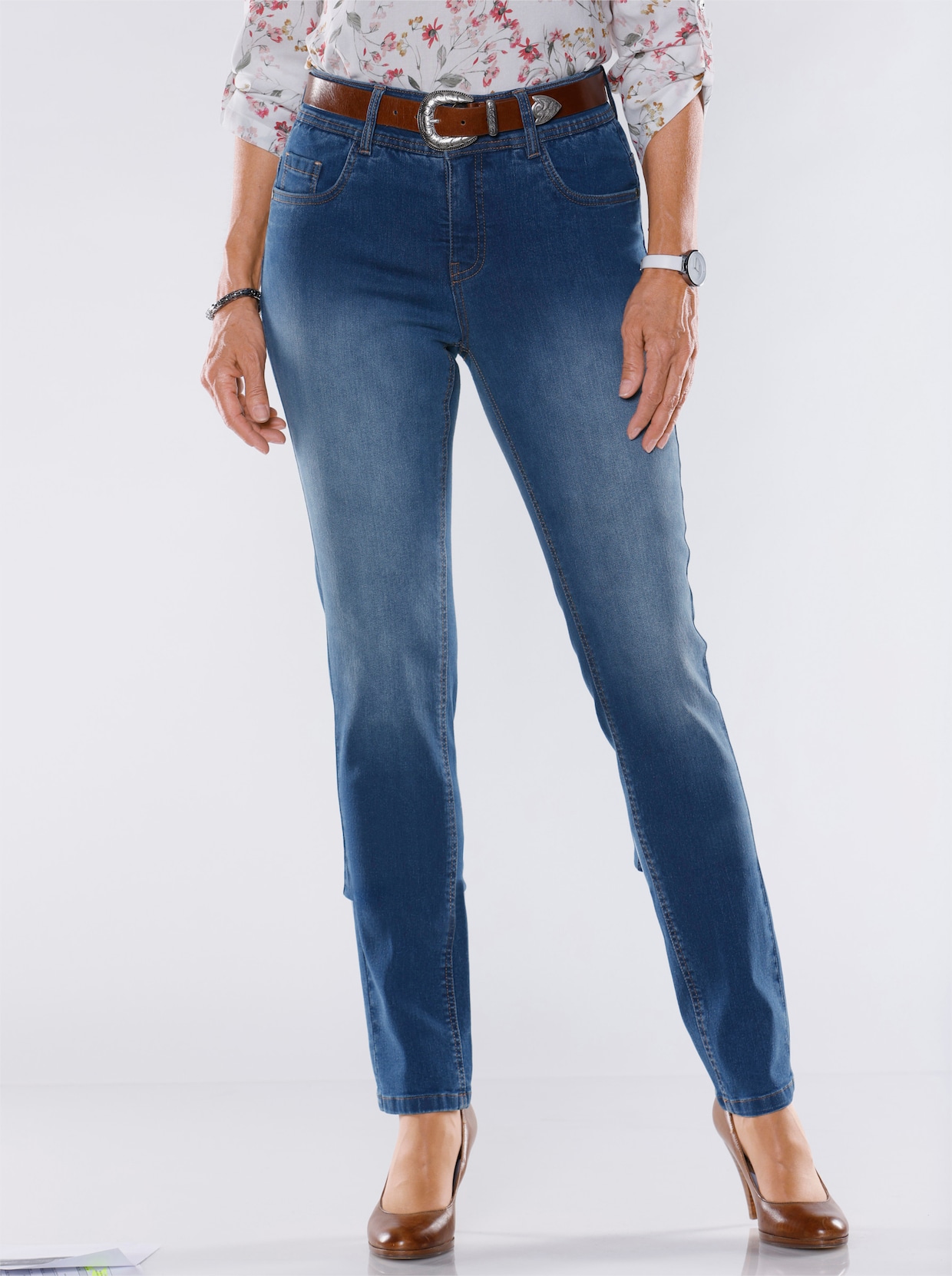 Jeans - blue-stonewashed