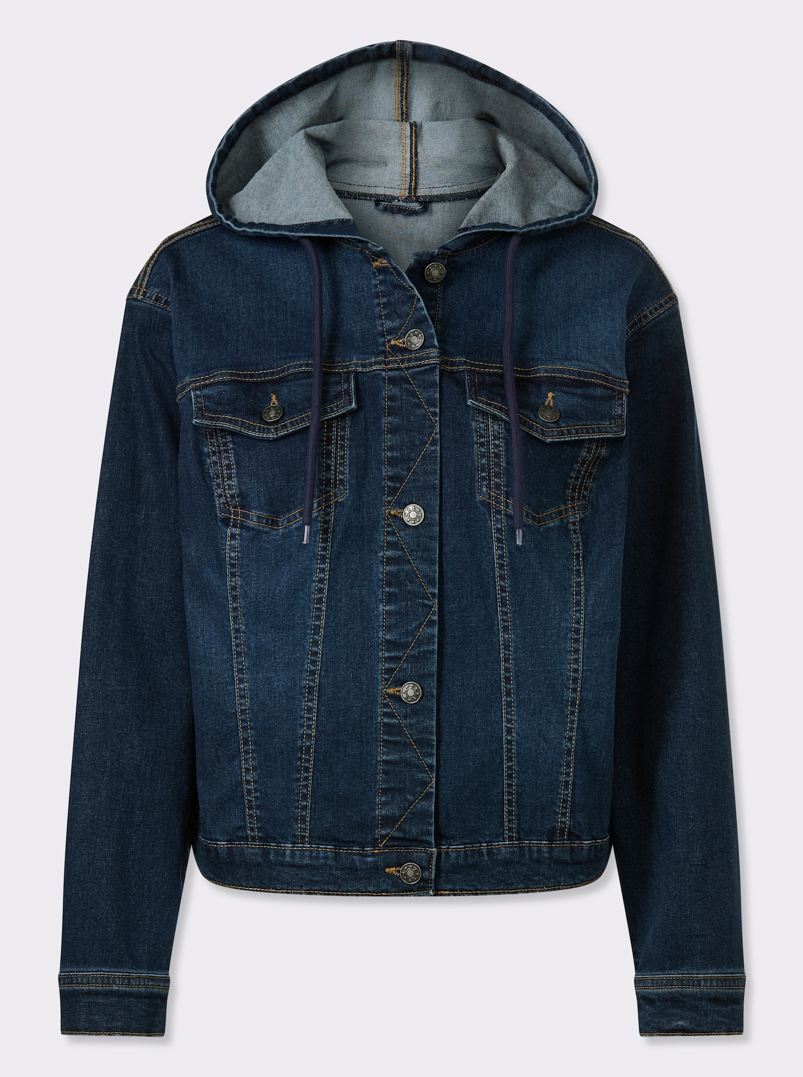 heine Jeansjacke mit Kapuze - dark blue