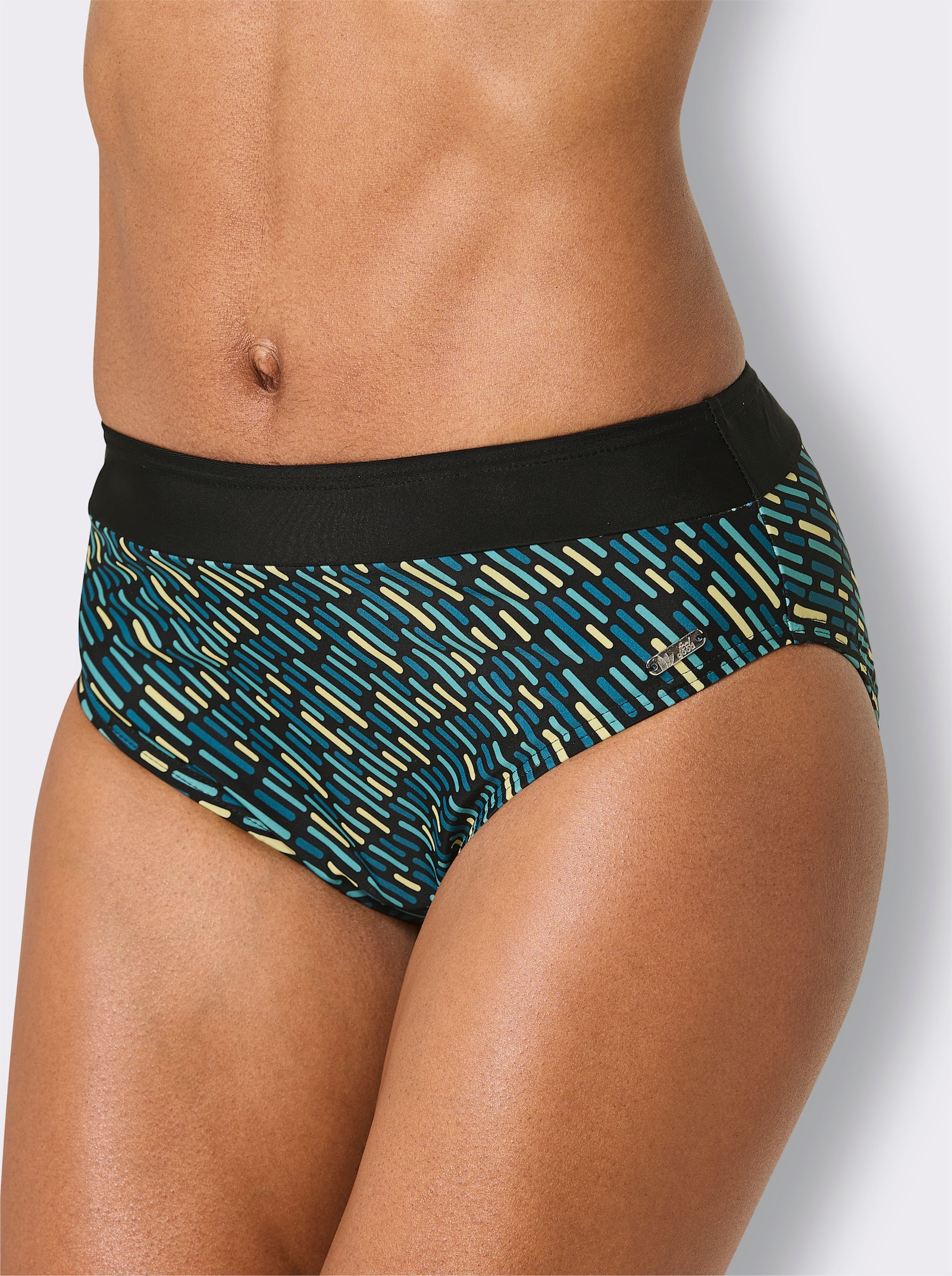 Bikini-Slip - schwarz-topas