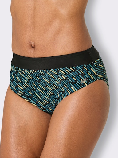 Bikini-Slip - schwarz-topas