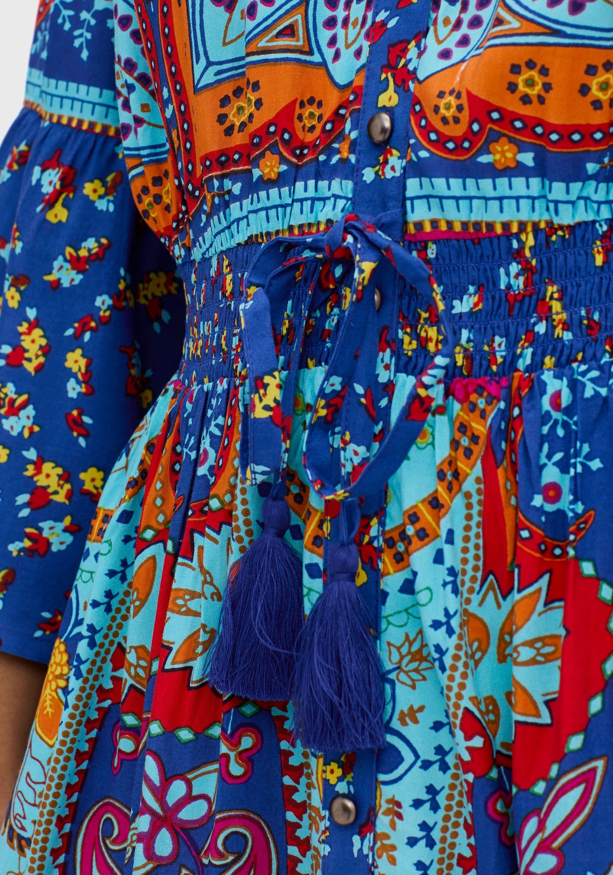 sheego by Joe Browns Maxikleid - blau gemustert