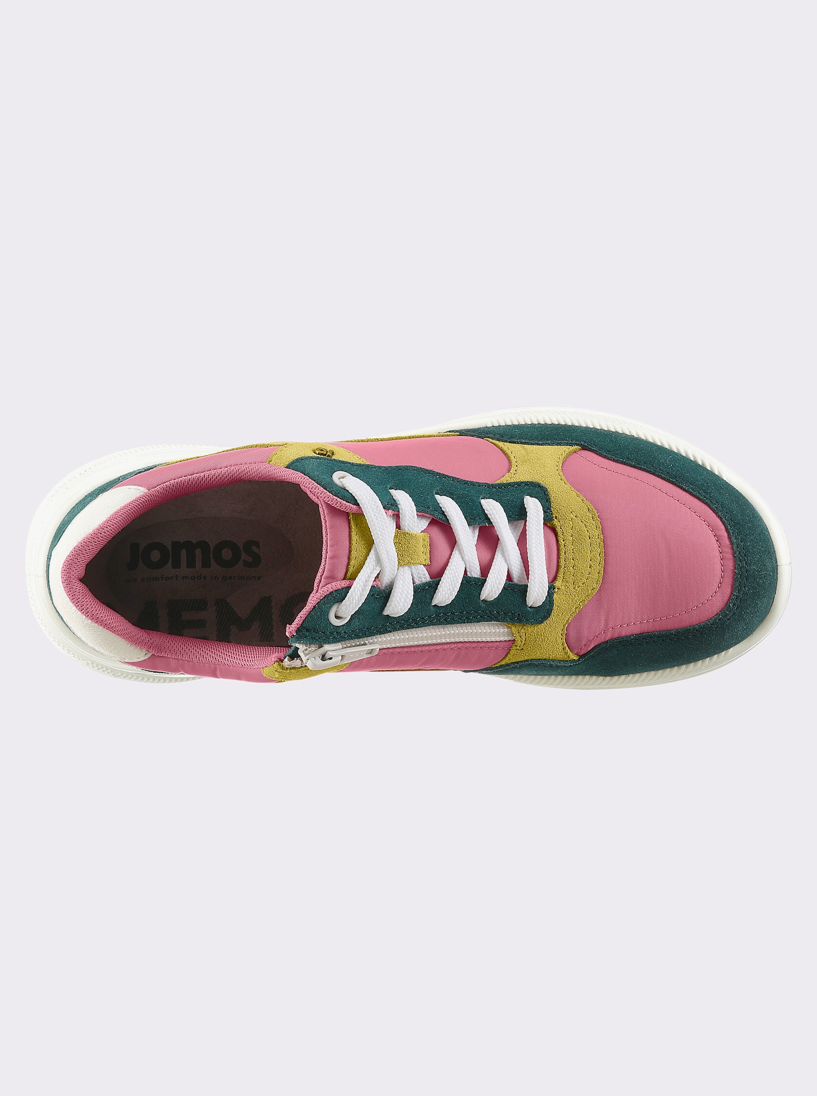 Jomos Sneaker mit Memory-Wechselfußbett - pink-gemustert