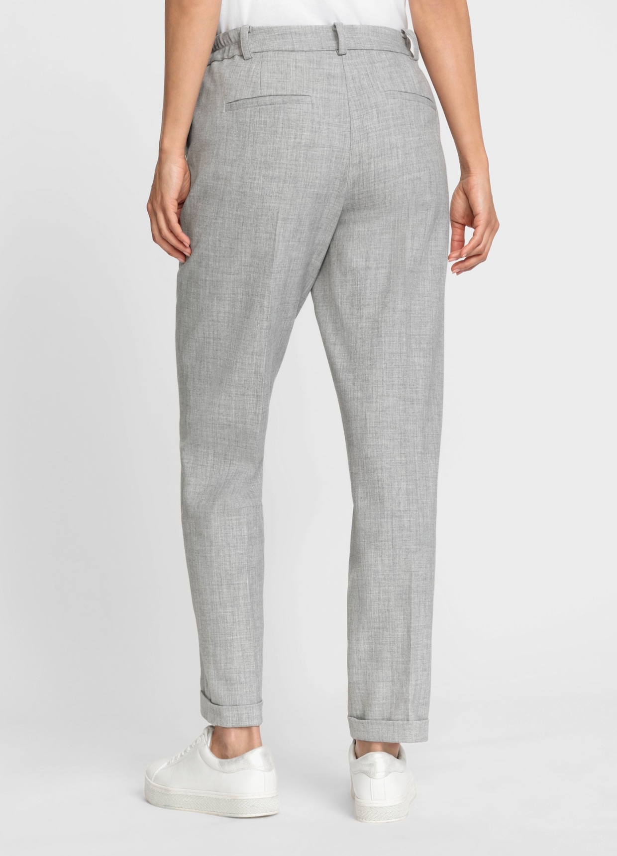 Pantalon - gris clair chiné