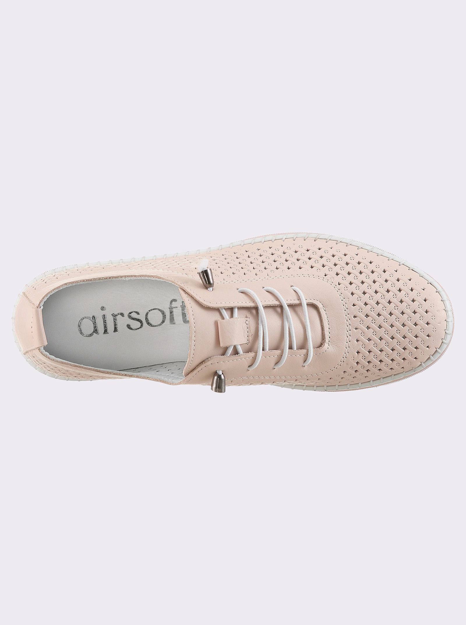 airsoft modern+ Sneaker mit Perforation - apricot