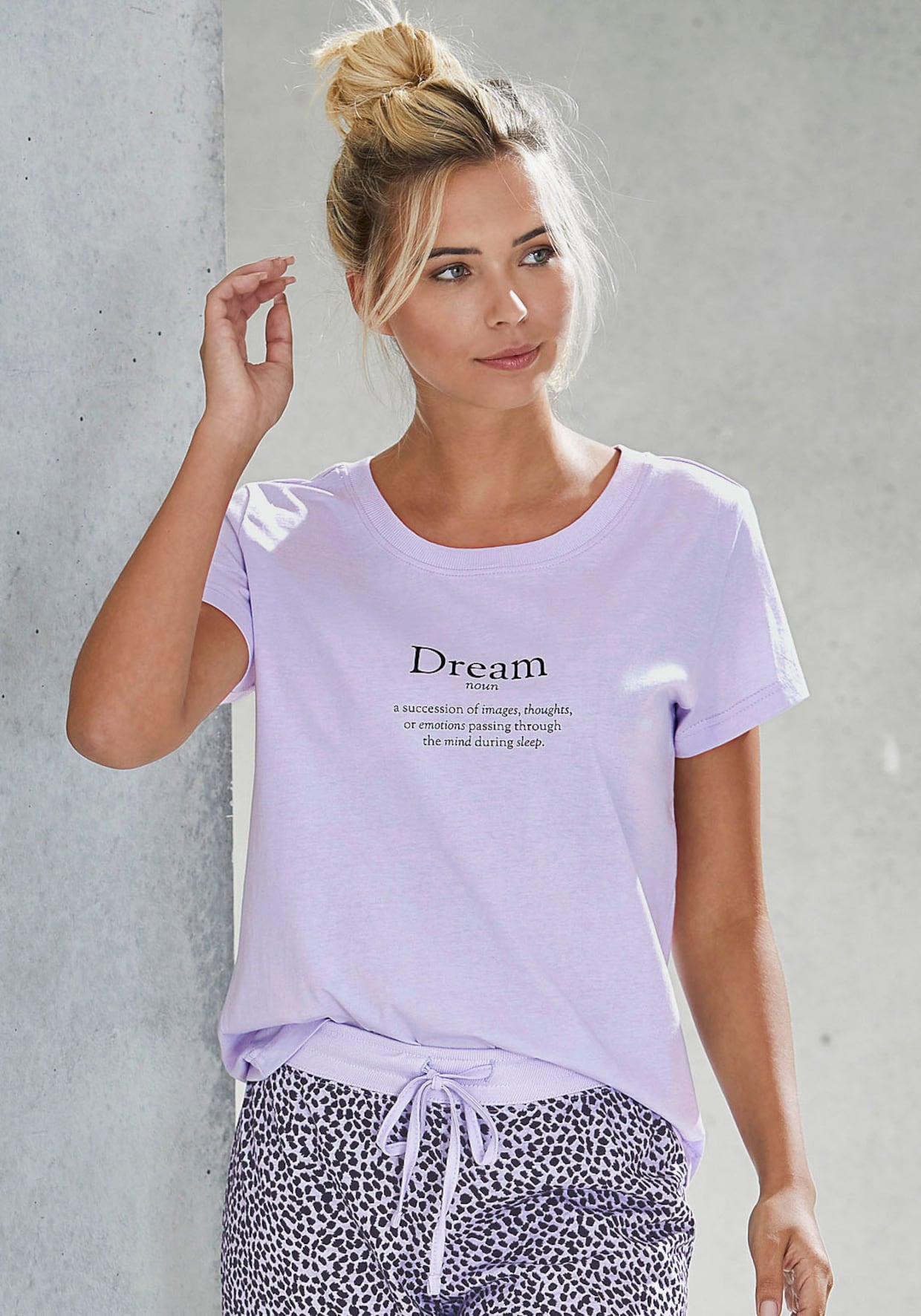 Vivance Dreams Pyjamaoberteil - violett