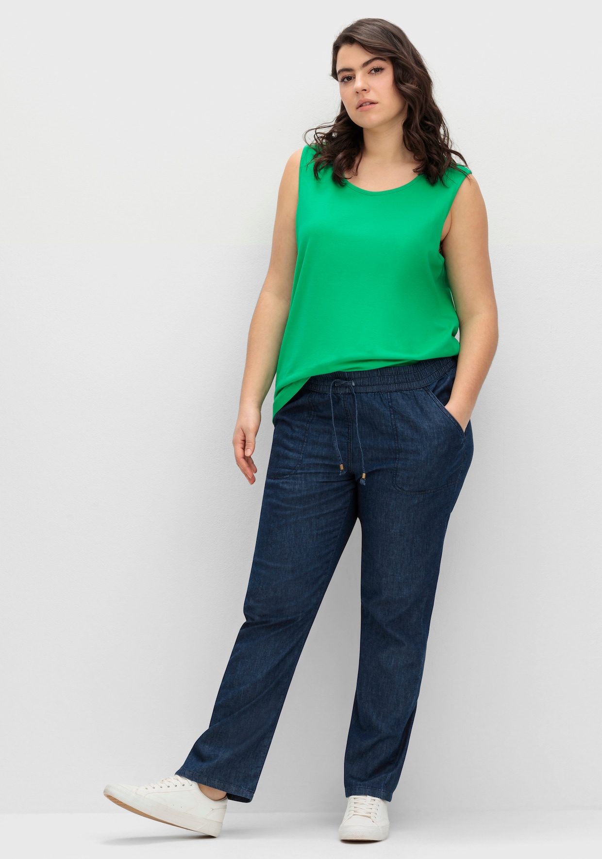 Schlupfjeans - blue-stone-washed