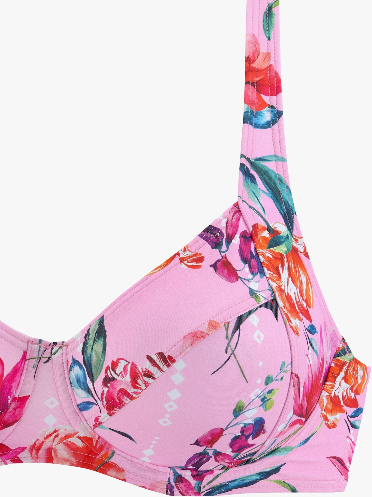 Sunseeker Bügel-Bikini-Top - rosa-bedruckt