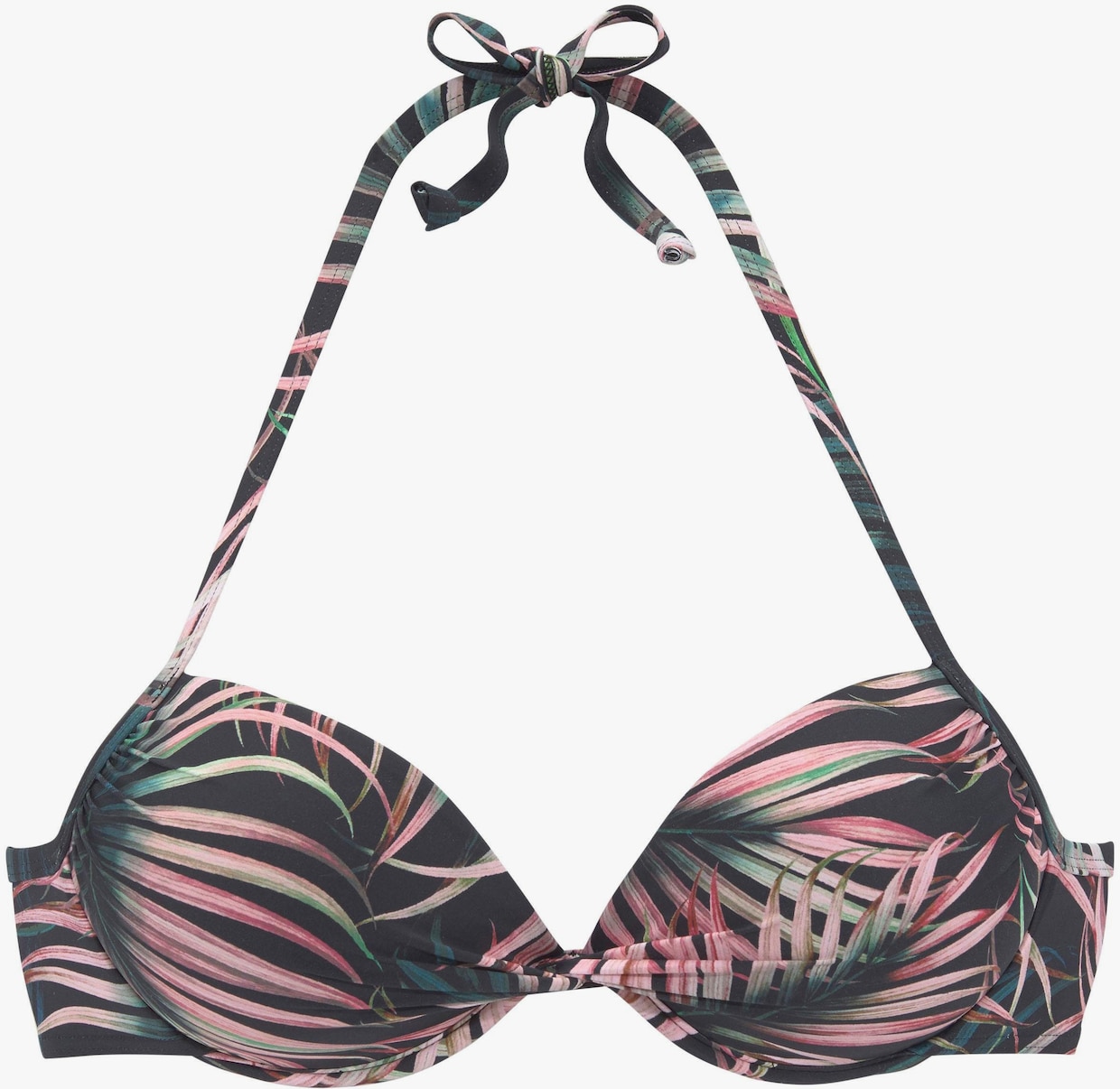 LASCANA Haut de bikini push-up - noir imprimé