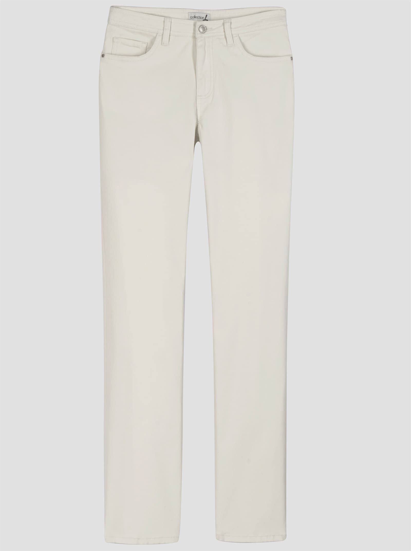 5-Pocket-Jeans mit lässig weiten Beinen - ecru