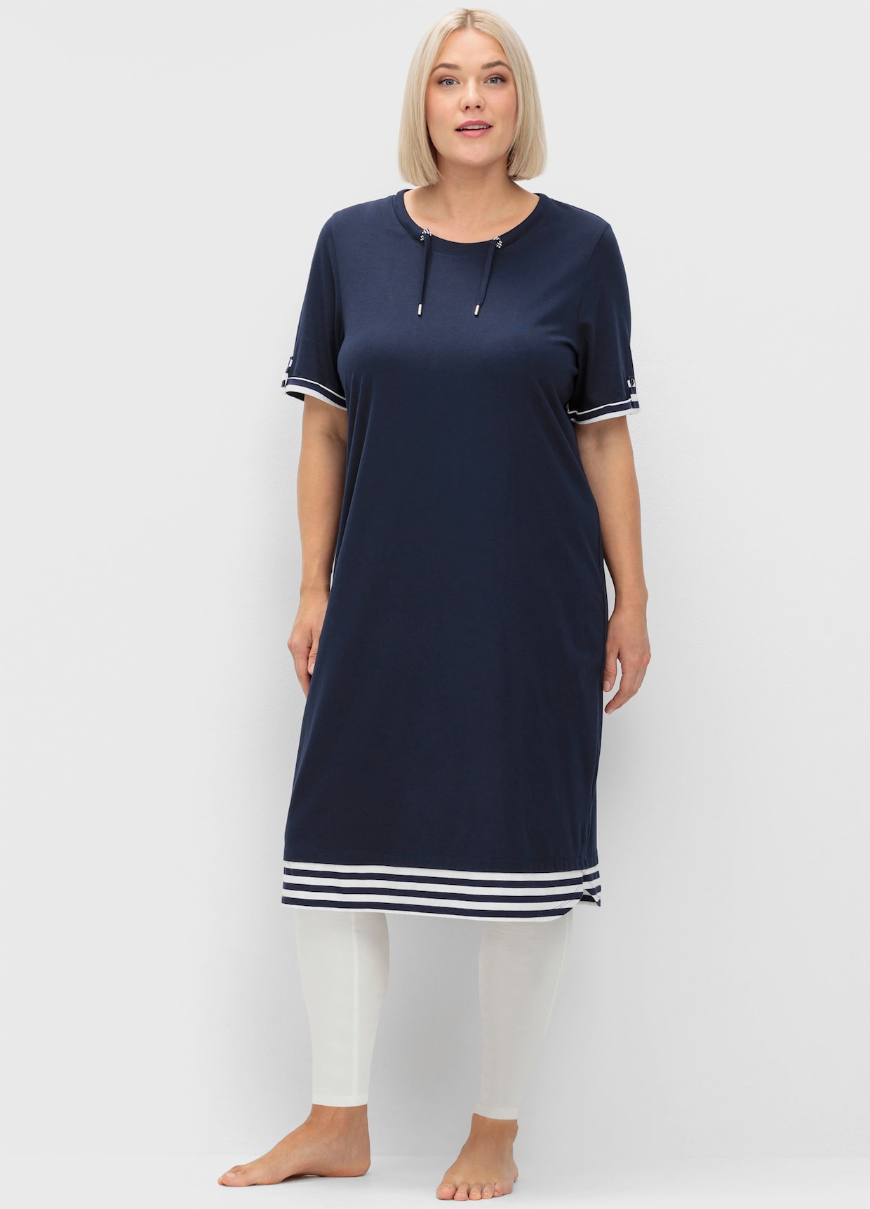 sheego Shirtkleid - marine