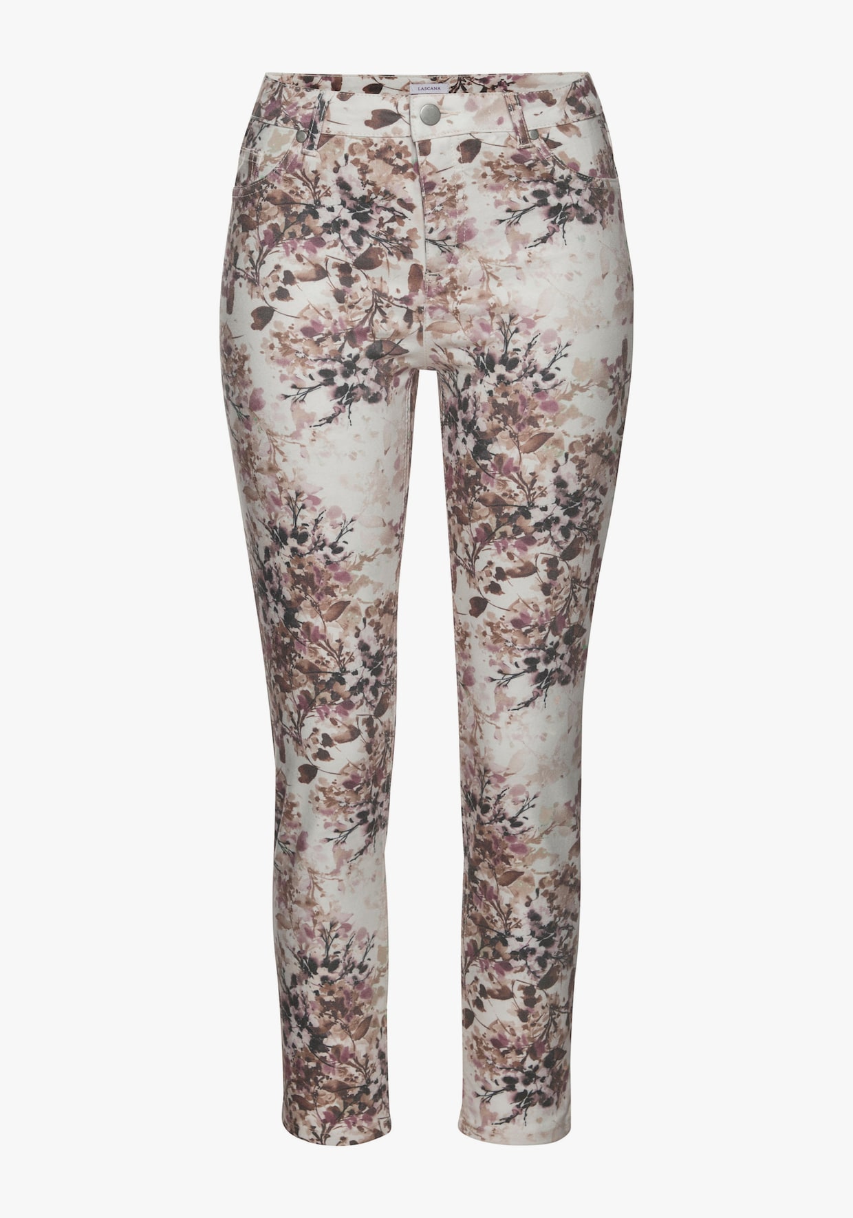 LASCANA Jegging 7/8 - beige-mauve-marron imprimé