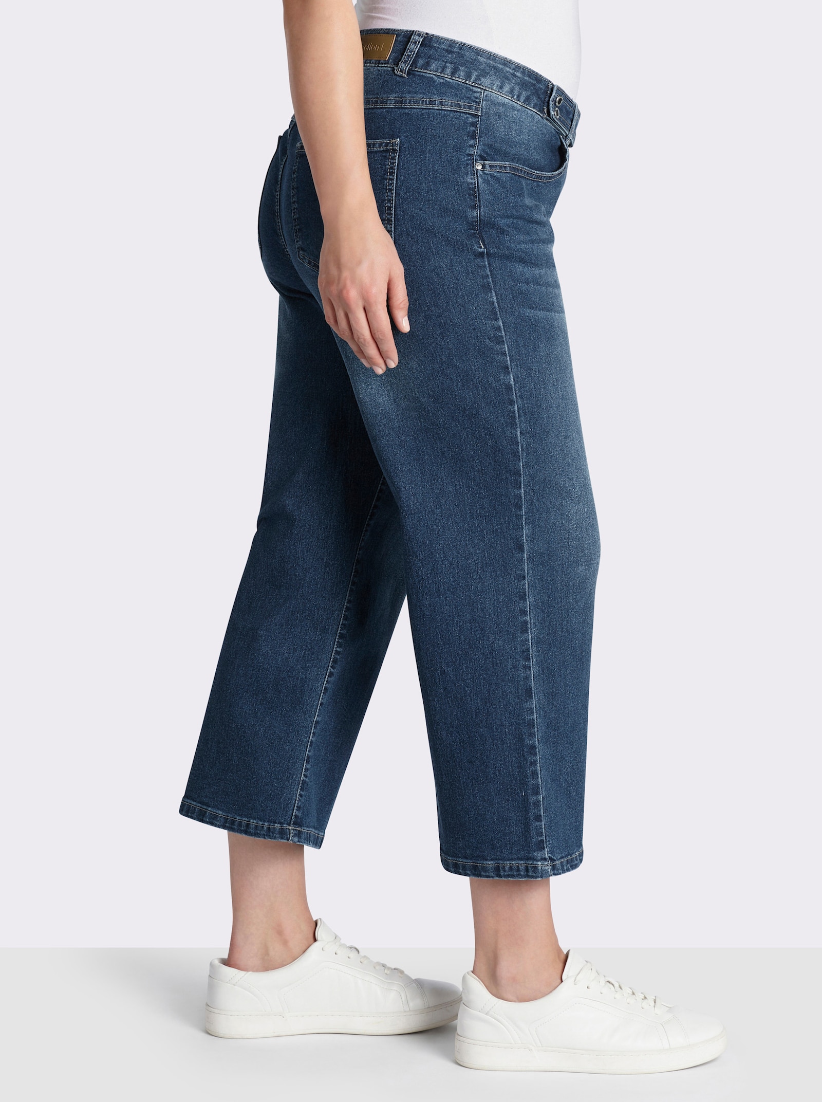  Culotte in Denim-Qualität - blue-stone-washed
