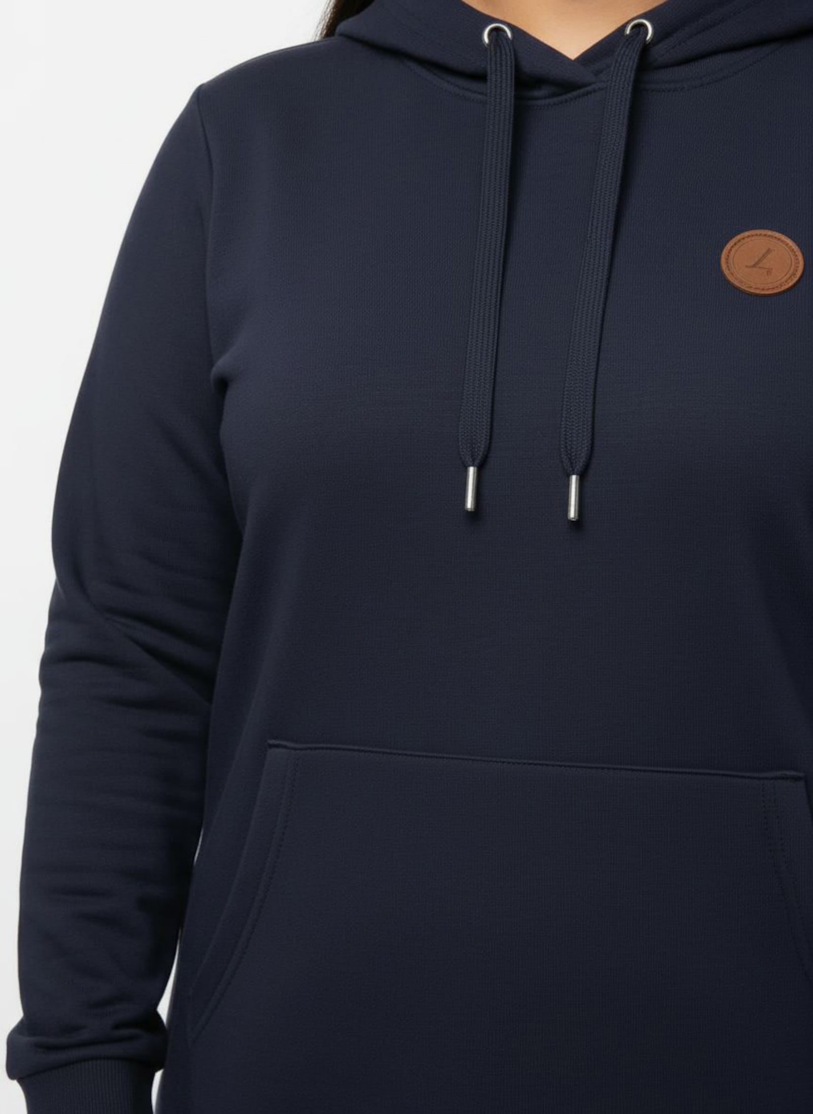 Longsweatshirt mit Kapuze - marine