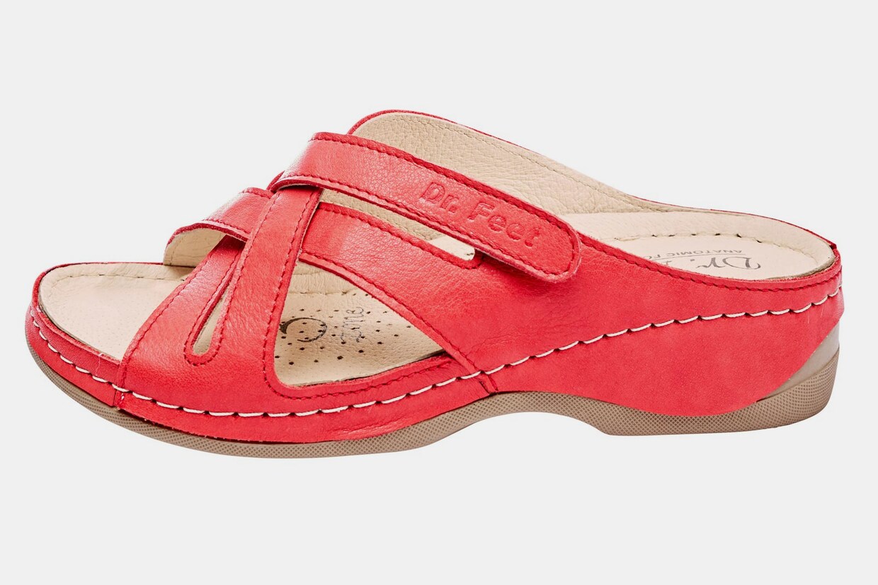 Dr. Feet Hausschuhe - rot