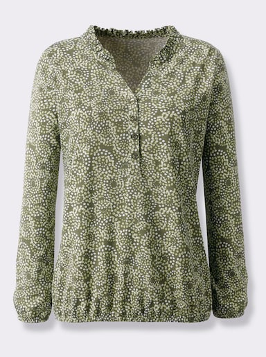 Print-Shirt - khaki-bedruckt
