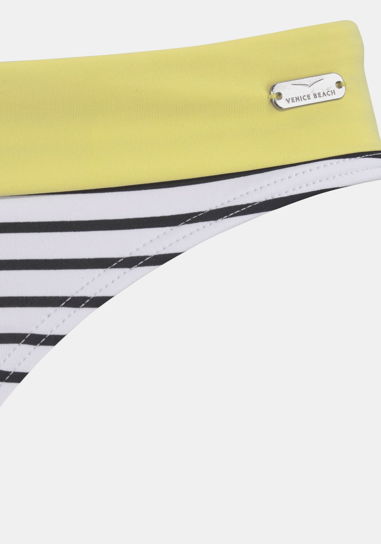Venice Beach Bikini-Hose - schwarz-weiß-limette