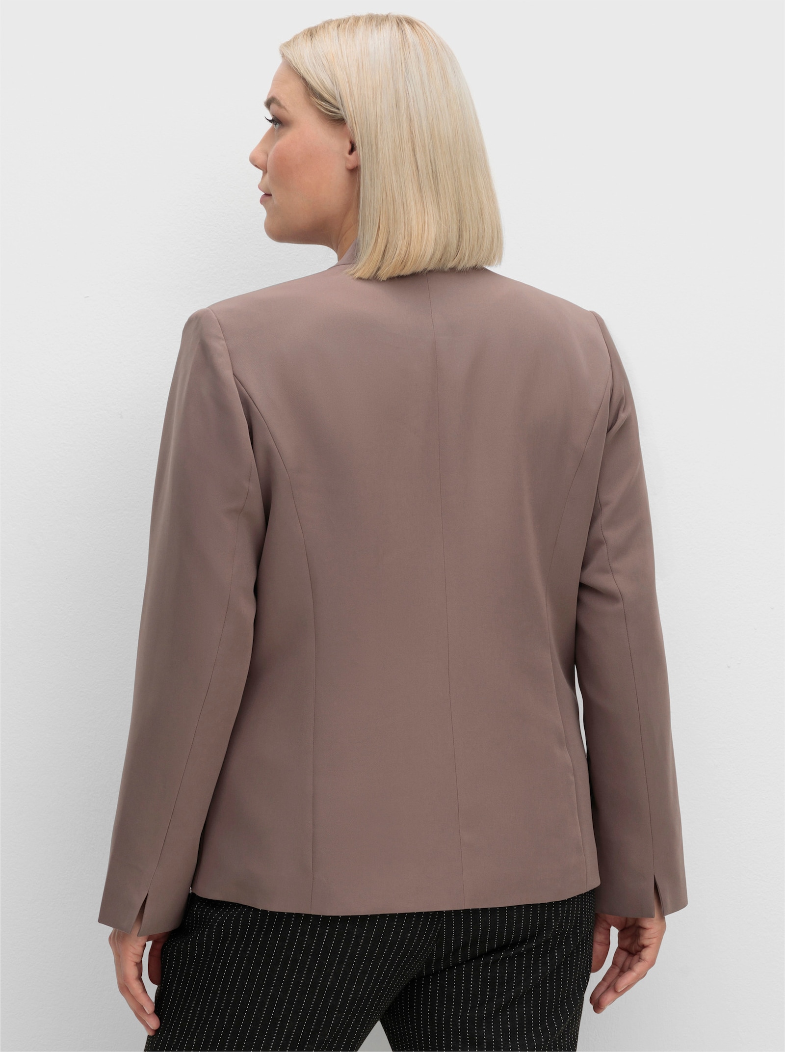 Jackenblazer in bügelfreier Qualität - dunkeltaupe