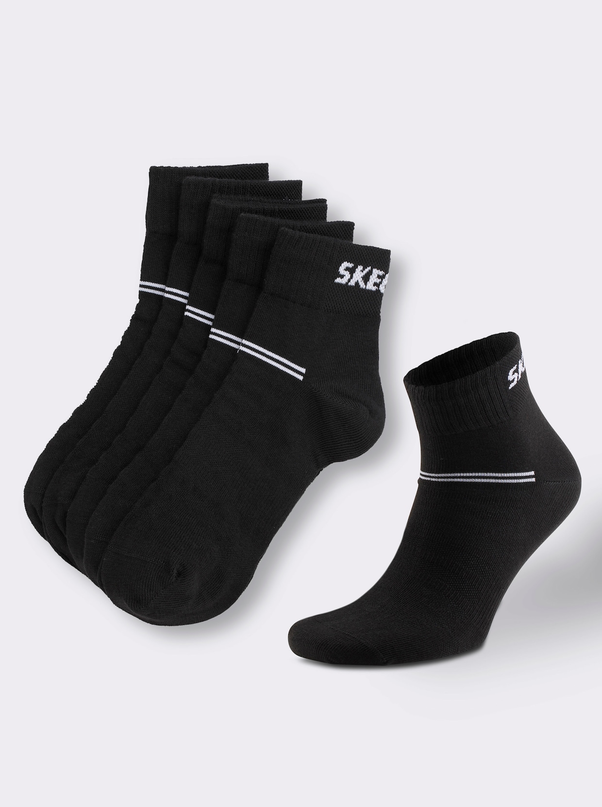 Skechers Sneakersocken - schwarz