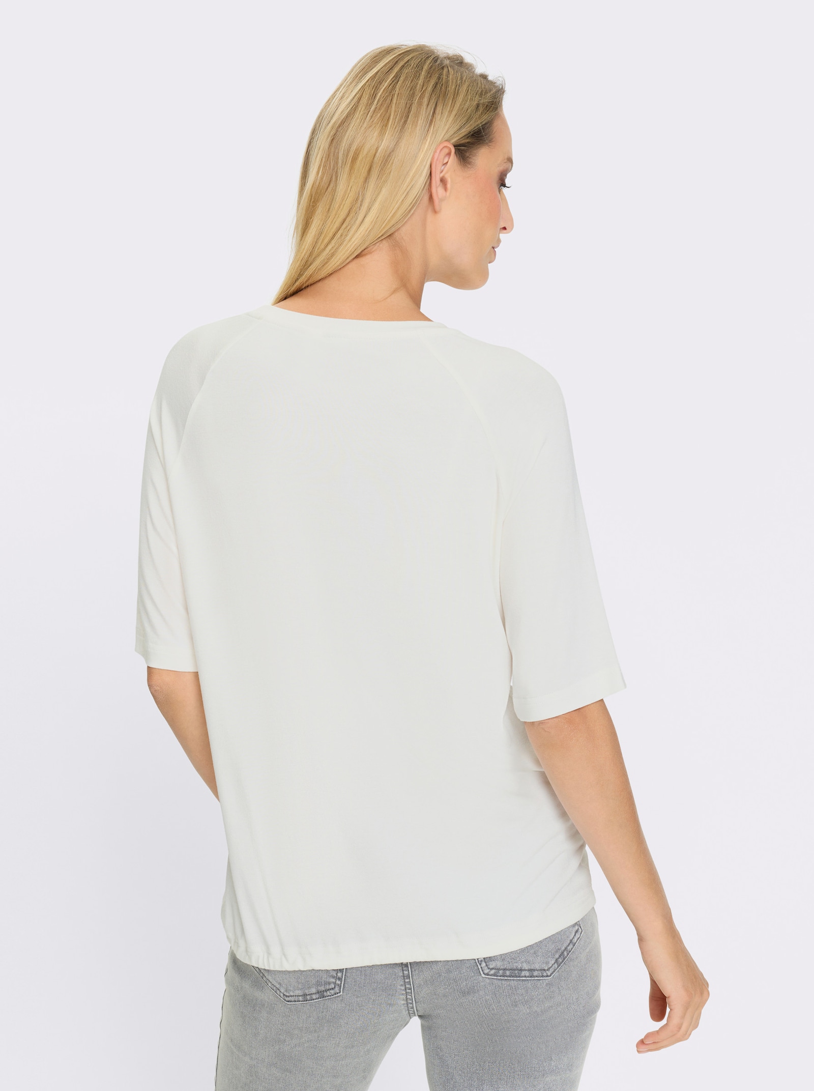 heine T-shirt avec inscription - écru