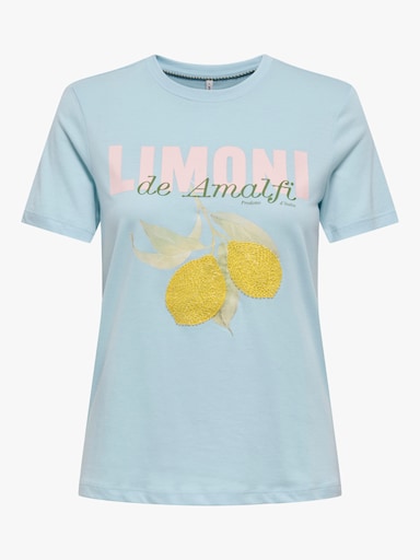 ONLY CARMAKOMA Kurzarmshirt - winter sky print:limoni de amalfi