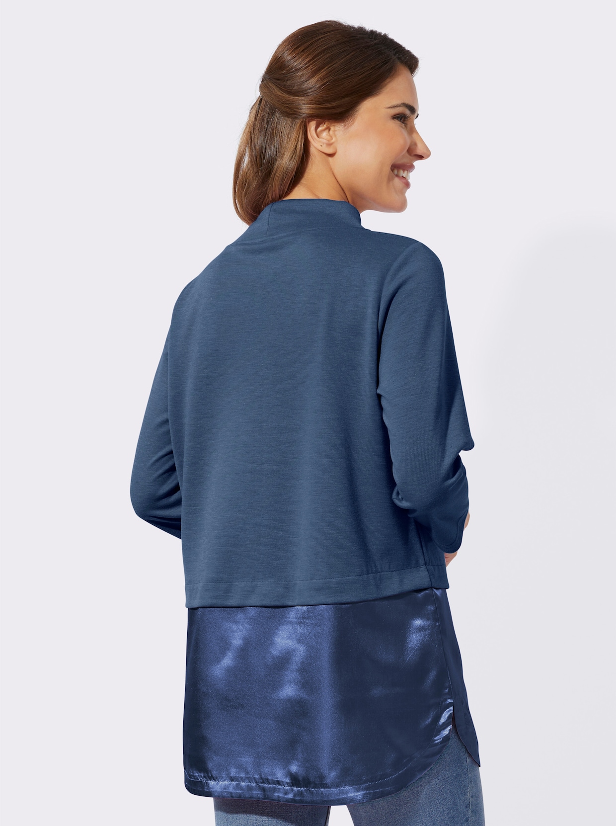 Longshirt - jeansblau