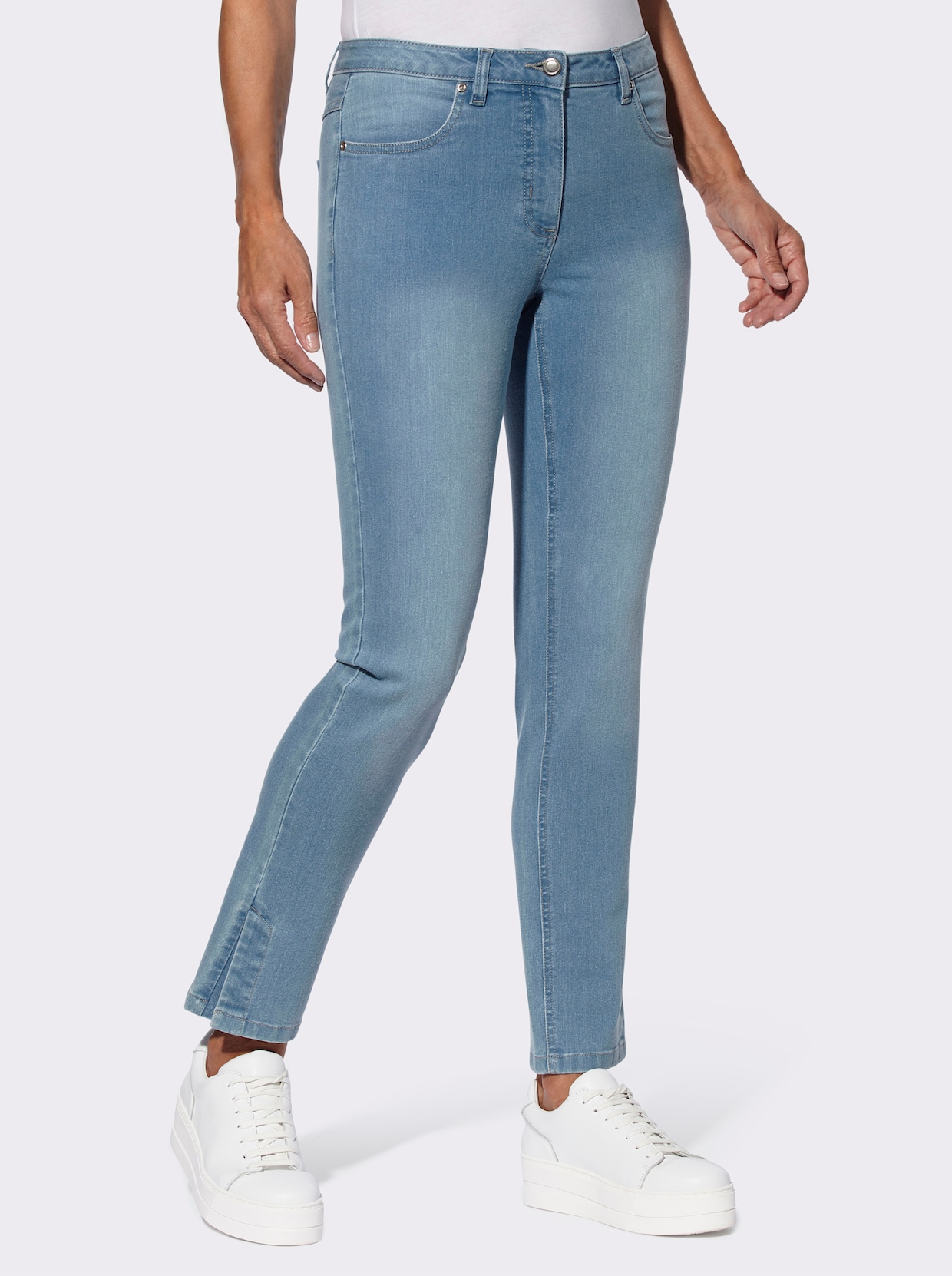 Jeans - blue-bleached