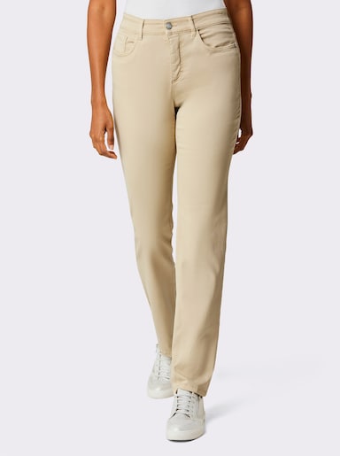 Ascari 5-Pocket-Jeans mit Softtouch-Oberfläche - sand