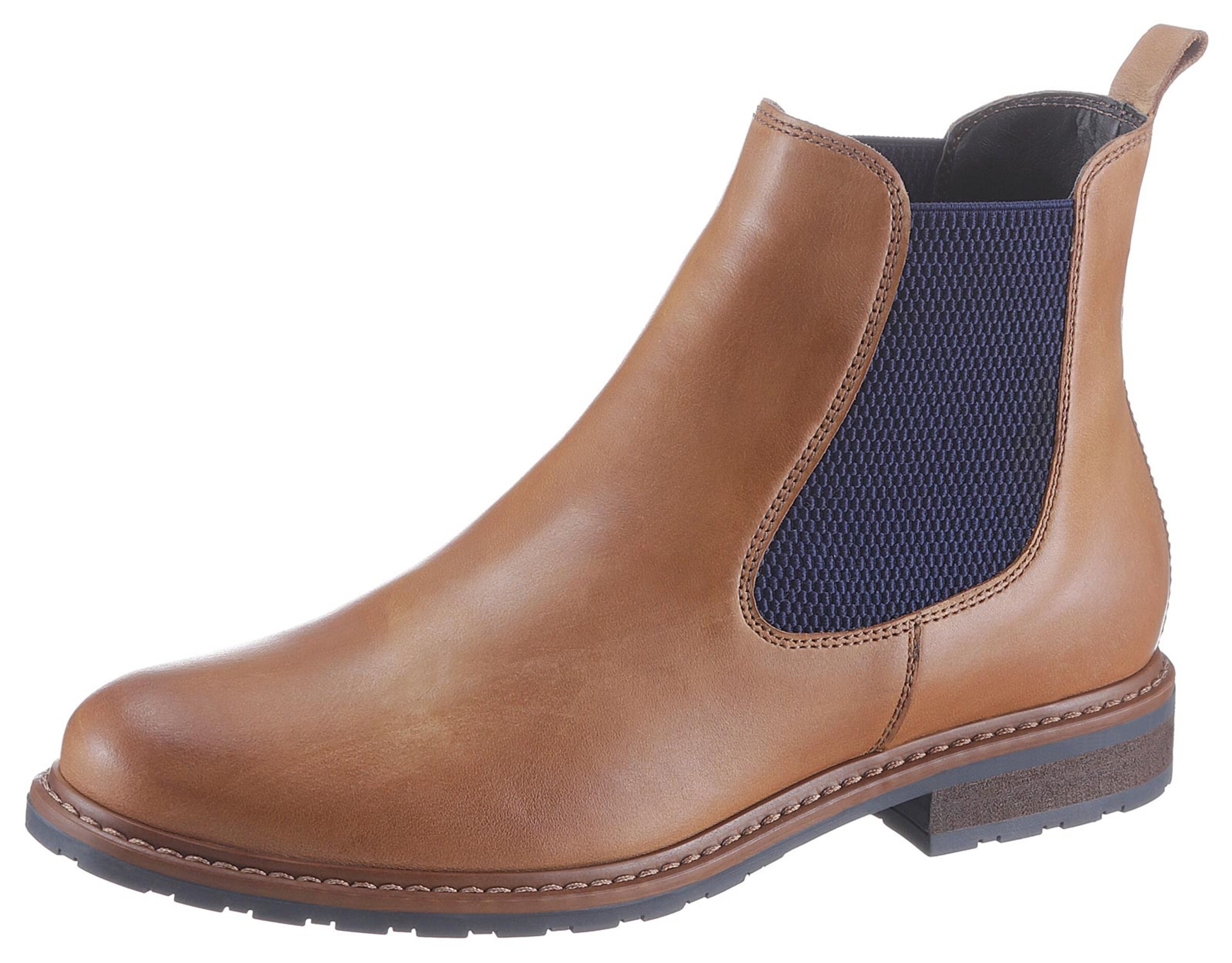 Tamaris Dames Enkellaarsjes | Chelsea Boots Cognac - Mystik Sage