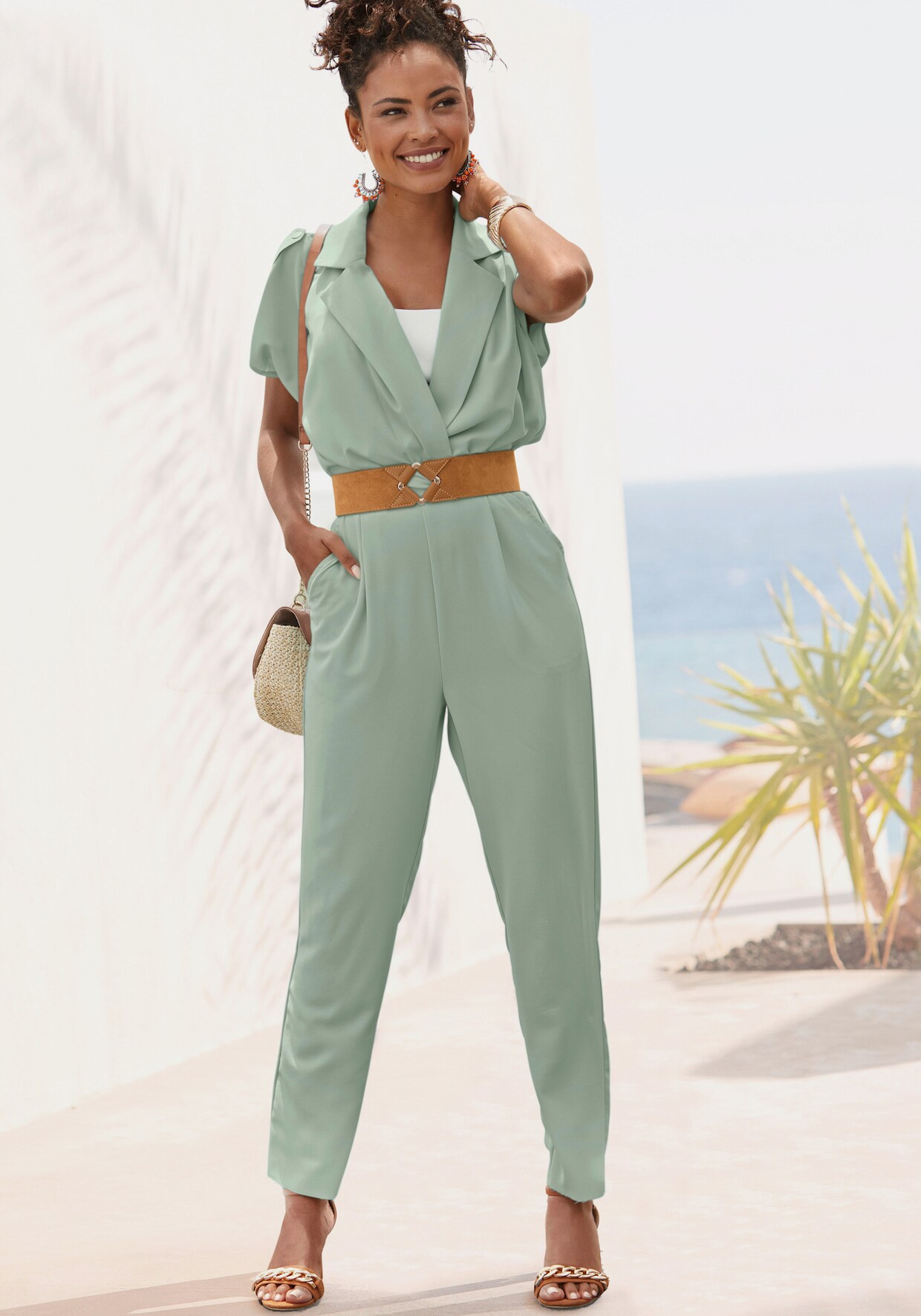 LASCANA Overall - lindgrün
