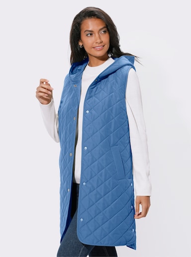 Lang vest - middenblauw