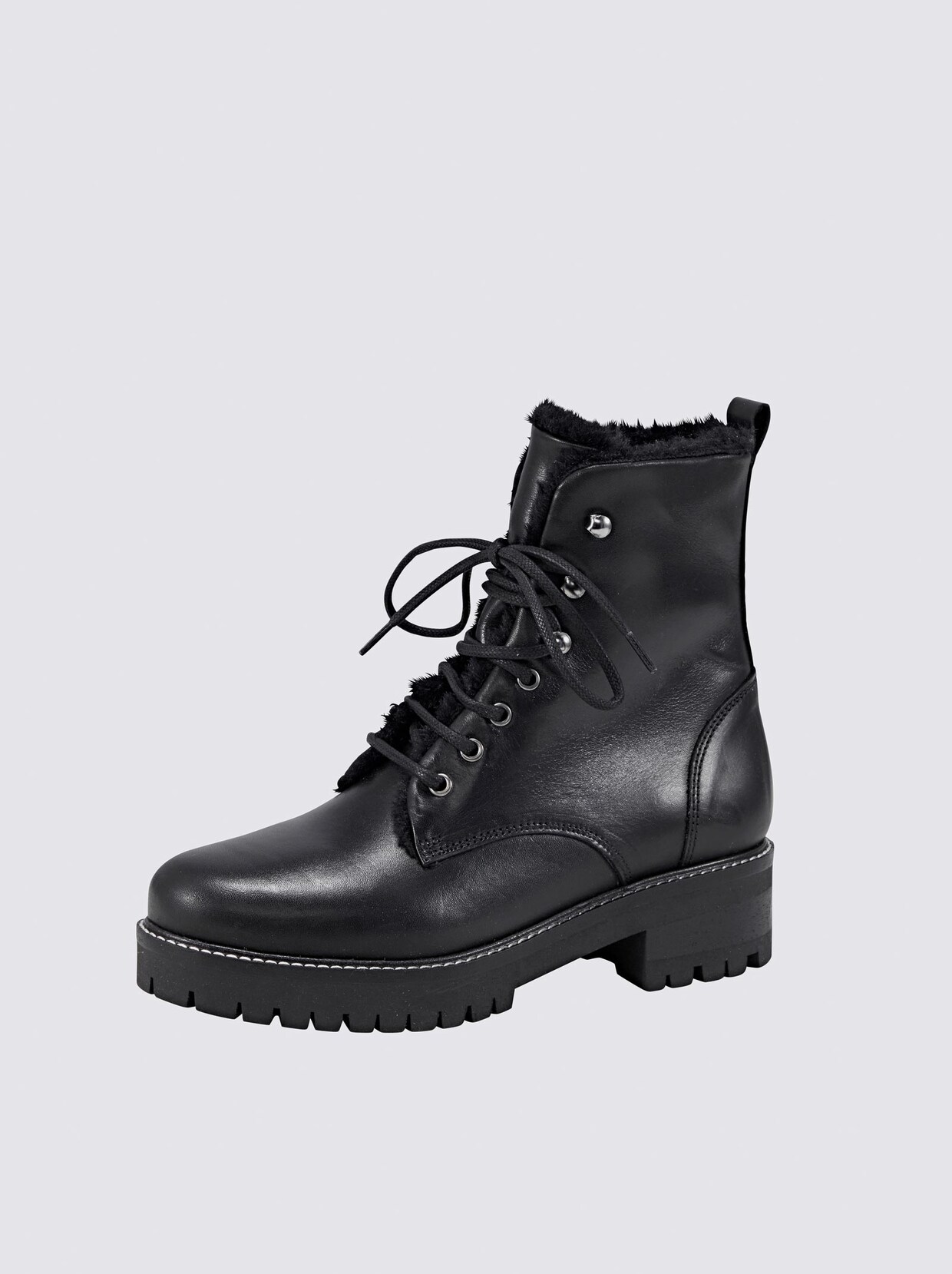 heine Schnürstiefelette - schwarz