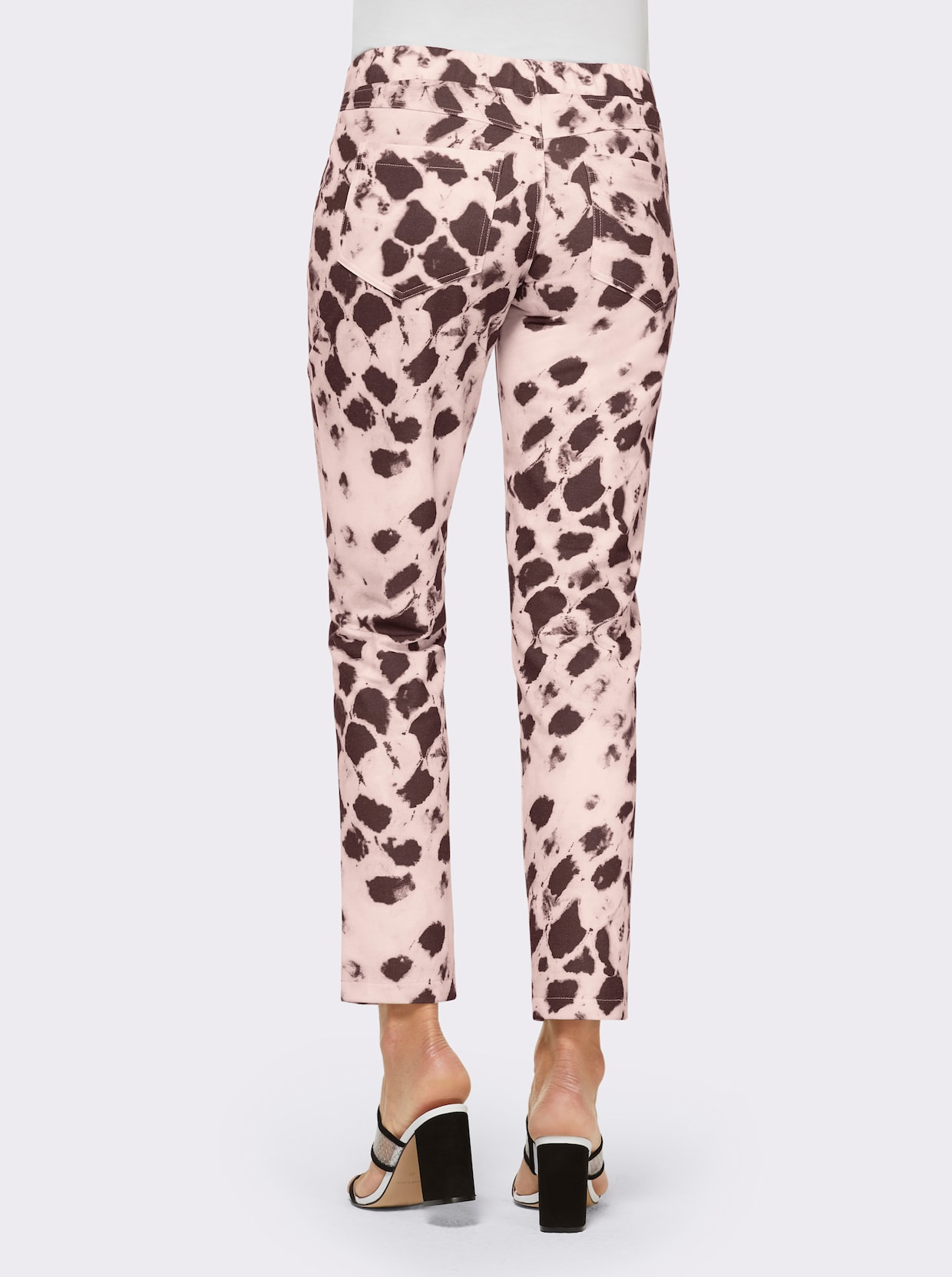 heine Bedrukte broek - ecru geprint