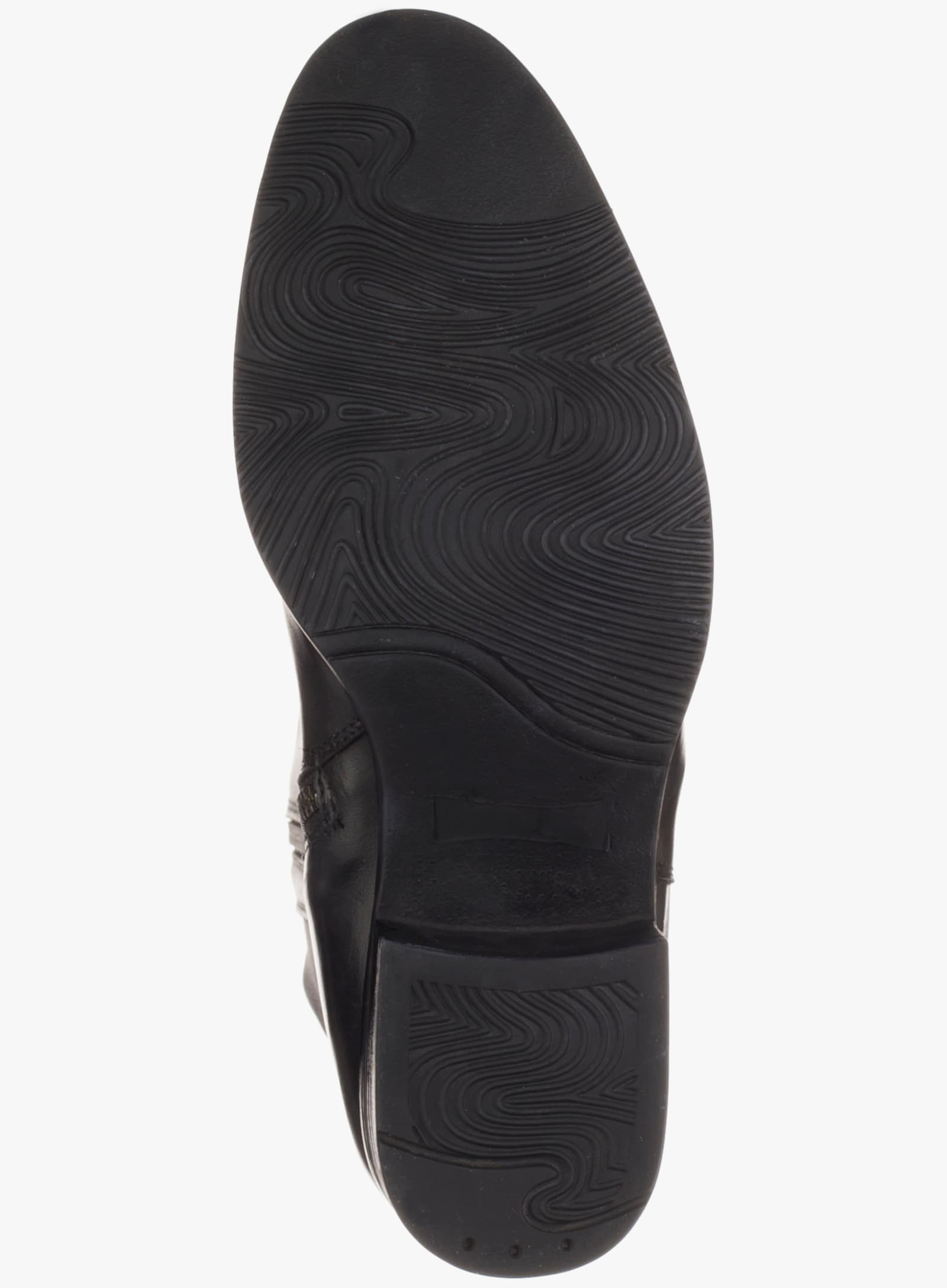 sheego Weitschaftstiefel aus Leder mit  Schnürung - schwarz