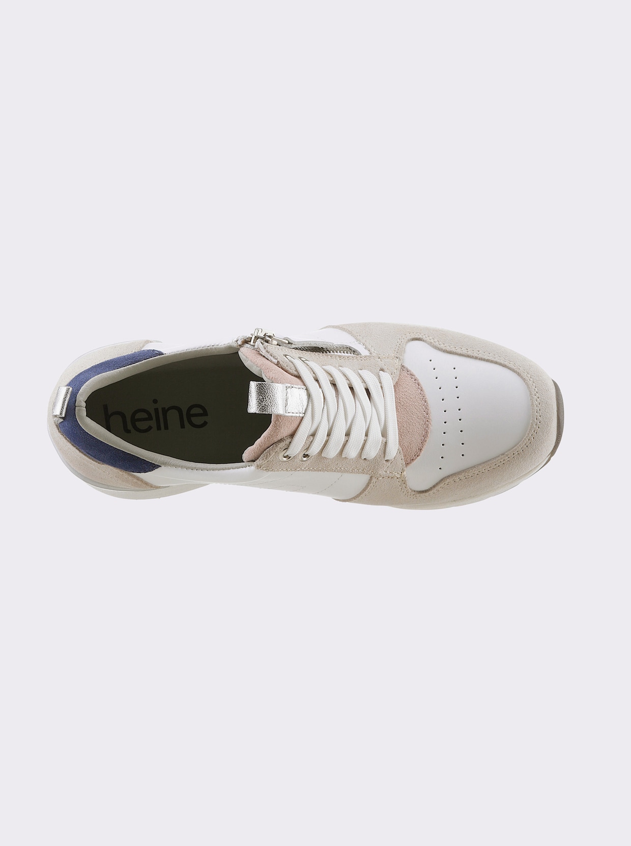 heine Sneaker - wit-pastel