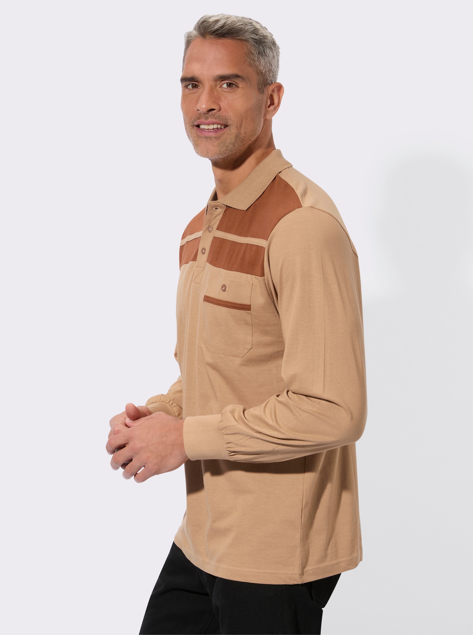 Poloshirt - camel-cognac
