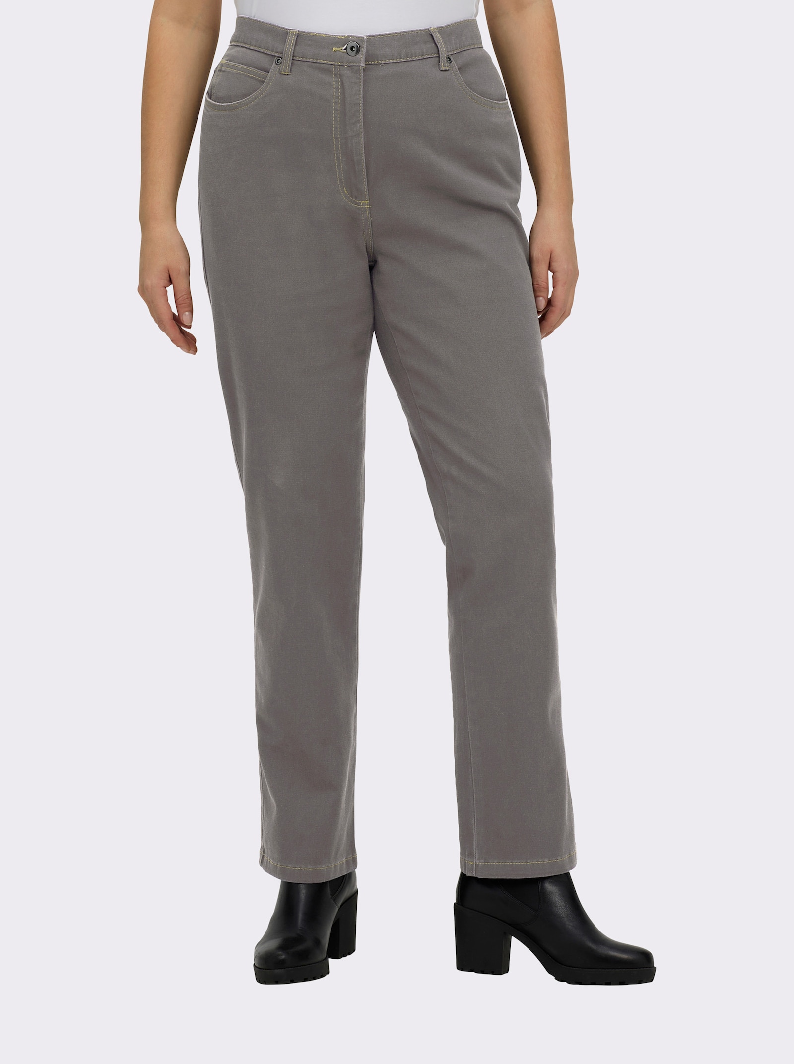 5-Pocket-Jeans mit Stretch-Anteil - taupe-denim