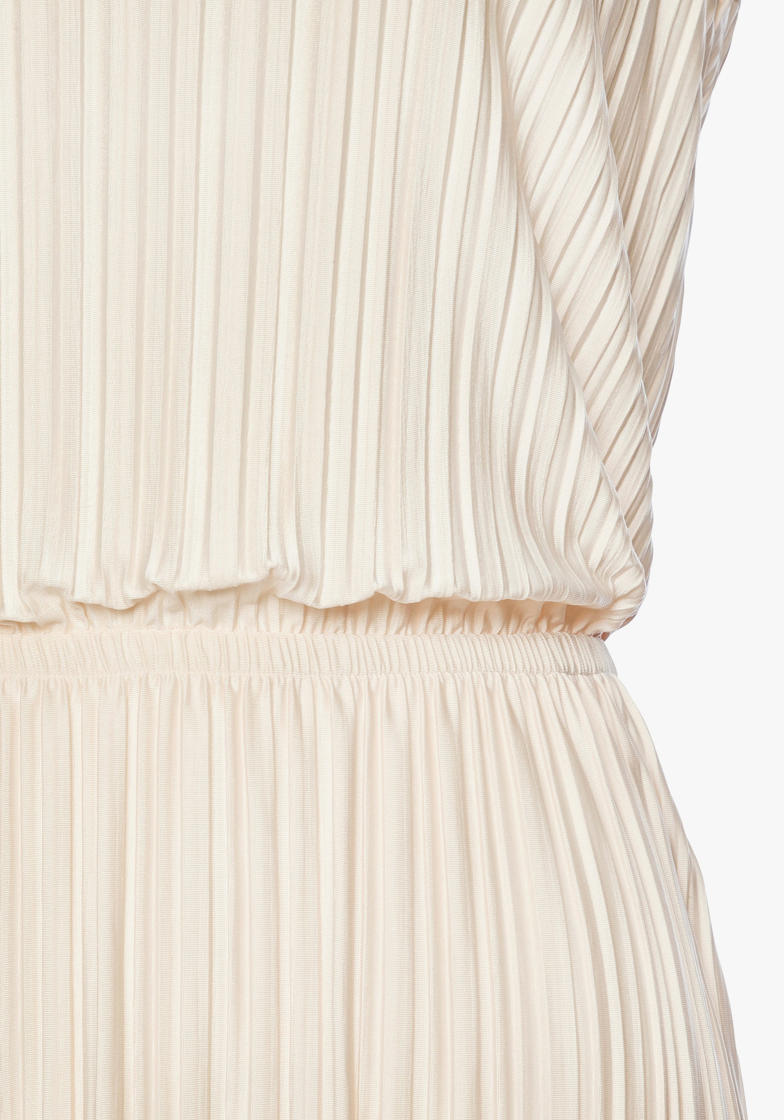 LASCANA Plisseekleid - creme