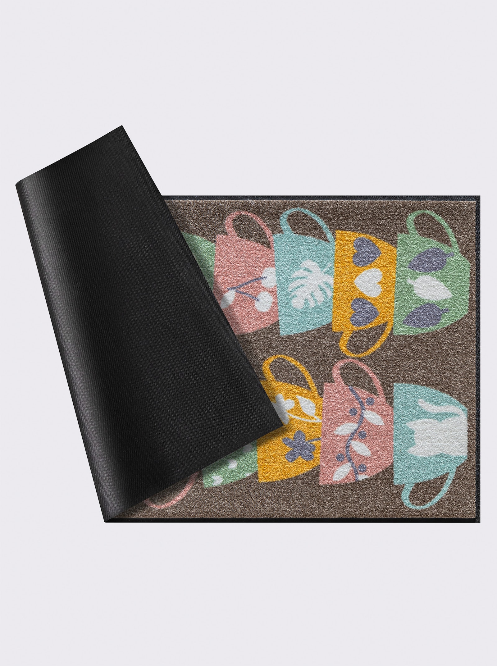 Salonloewe Fußmatte - taupe-bedruckt