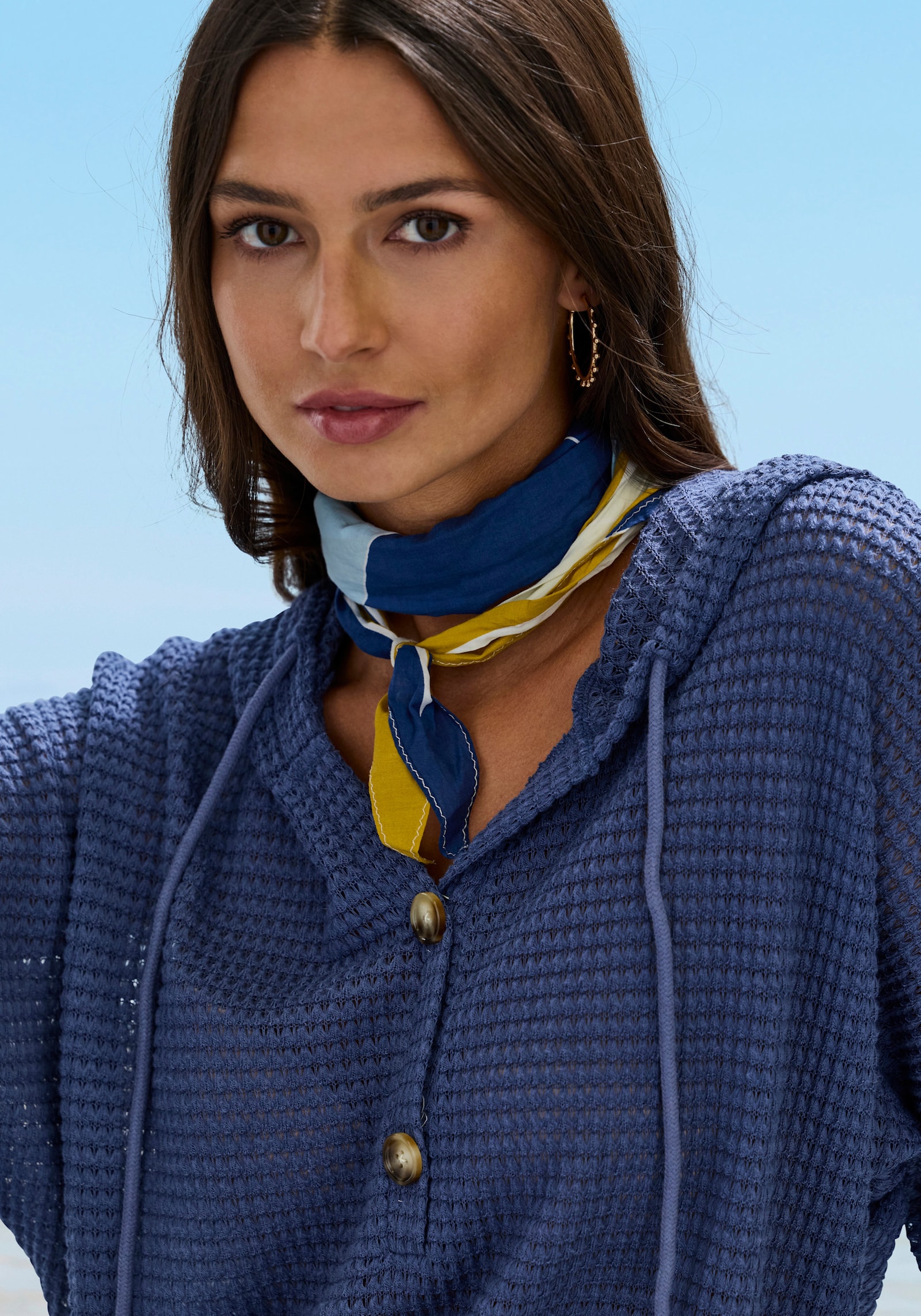 LASCANA 3/4-Arm-Shirt - blau