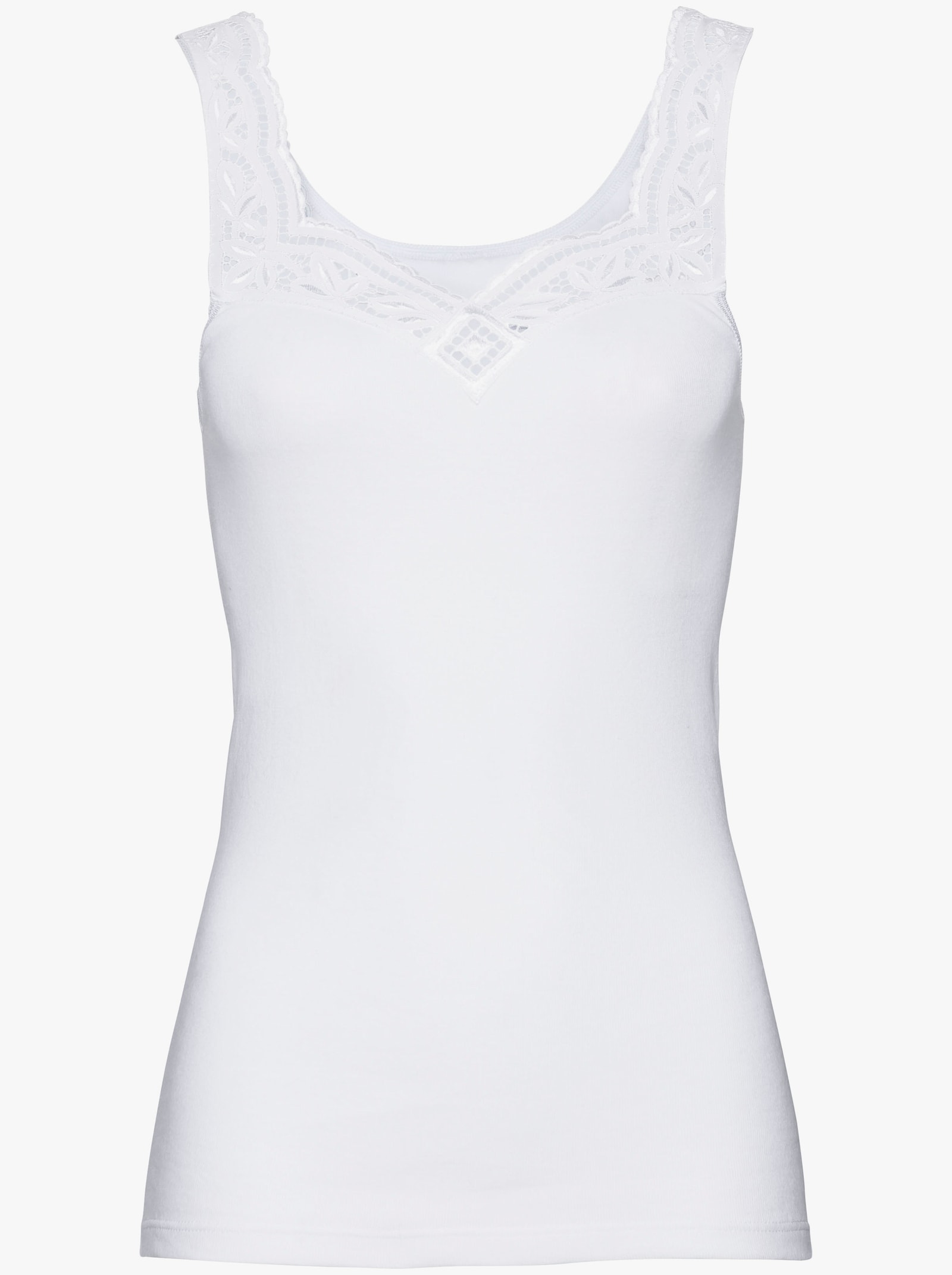 conta Linne med batistspets - vit