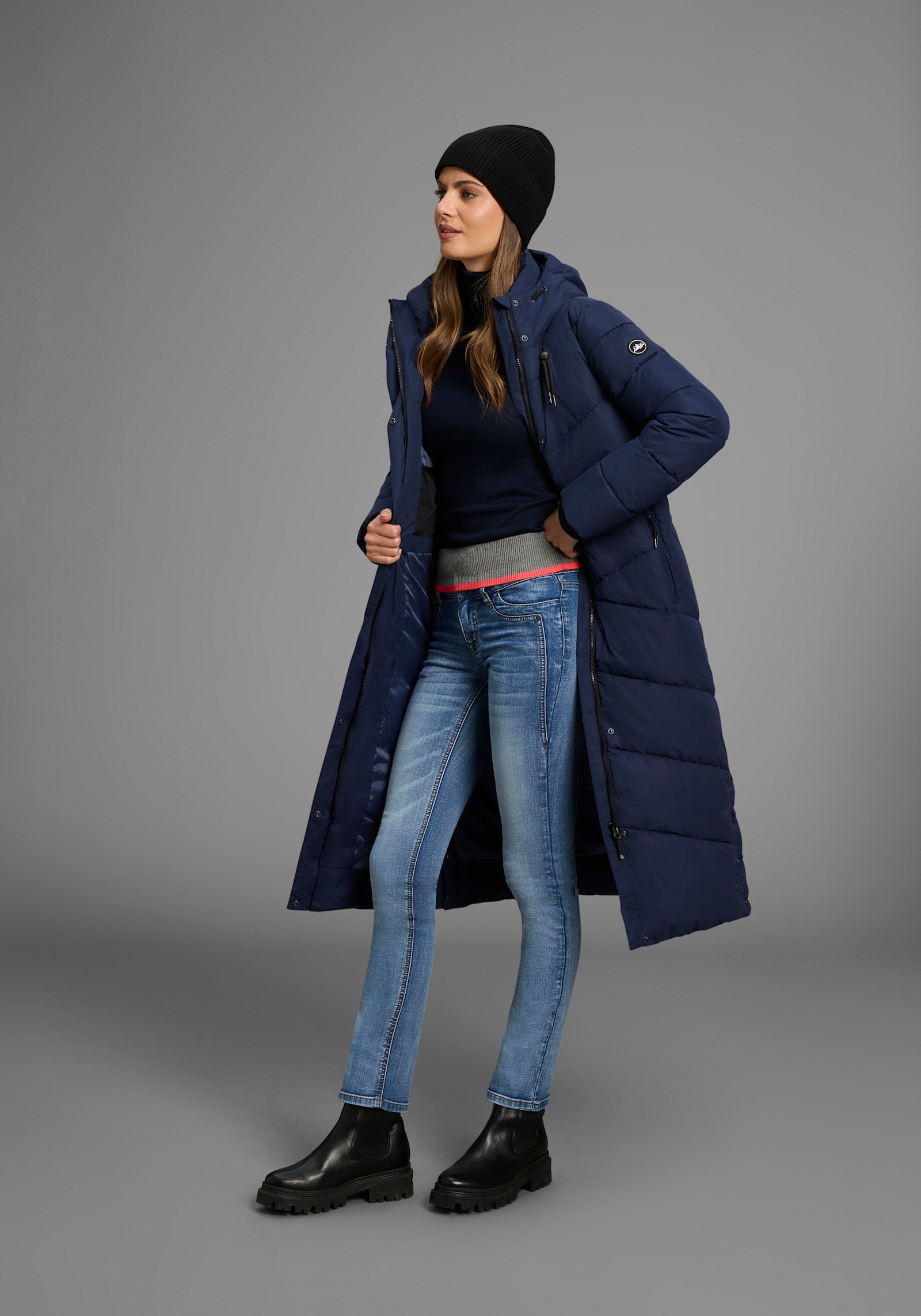 Polarino Steppmantel - marine