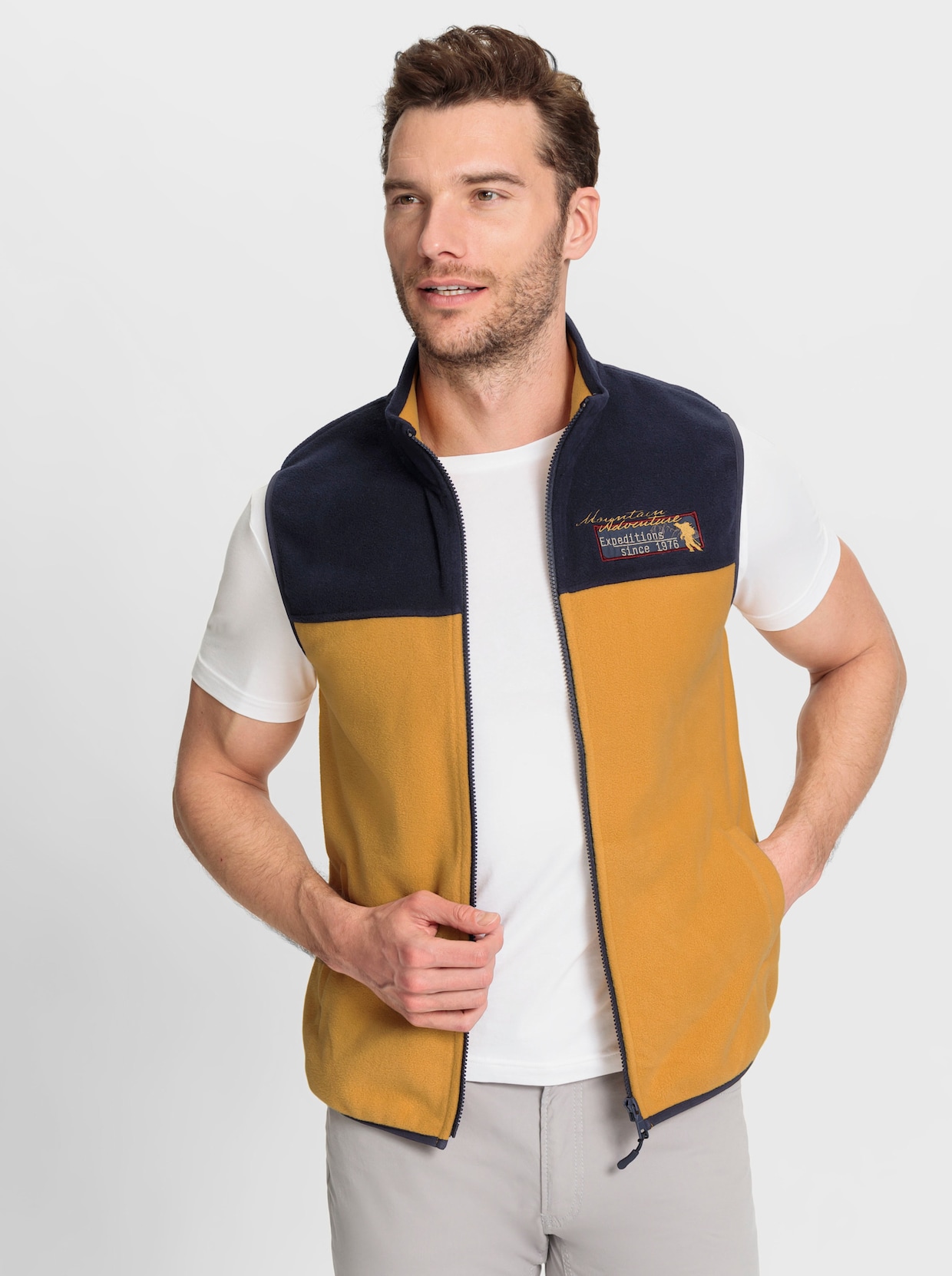 Catamaran Fleecegilet - oker/marine