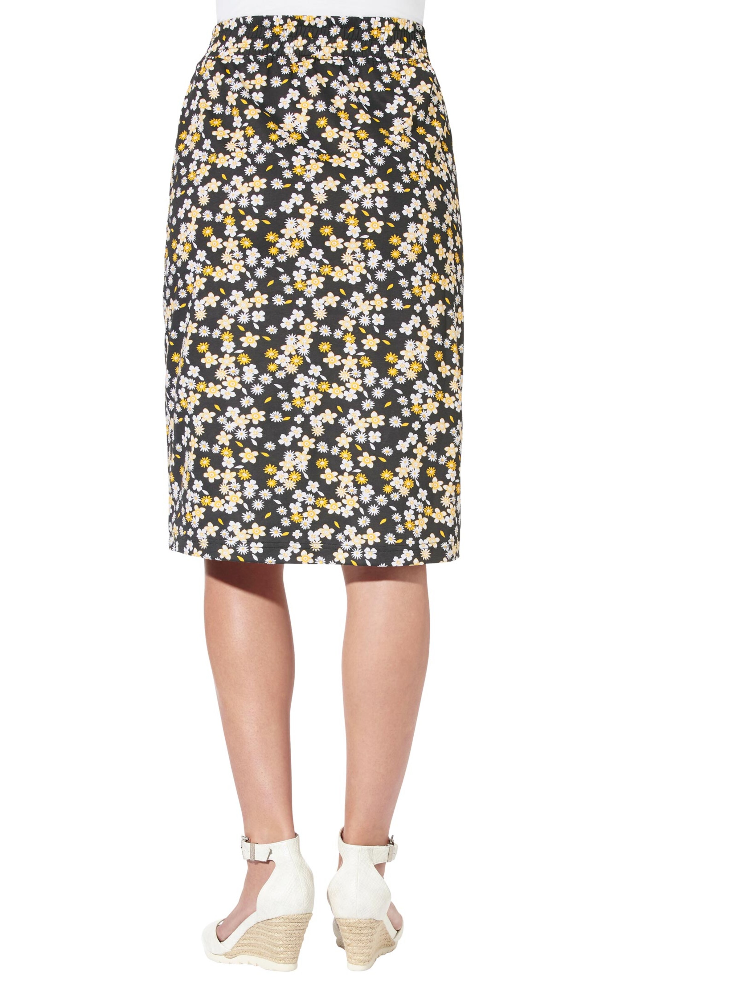 Jersey-Rock - schwarz-gemustert