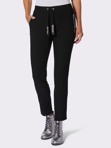 Bengalinhose in knöchelfreier Länge - schwarz