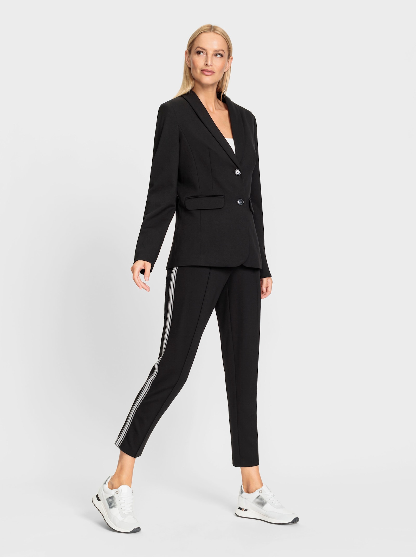 heine Hosenanzug in Jersey-Qualität - schwarz