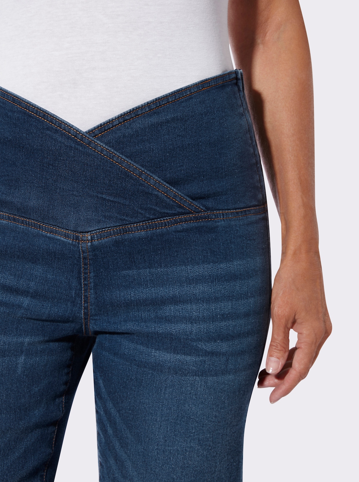 Jeansbermudas - blue-stone-washed