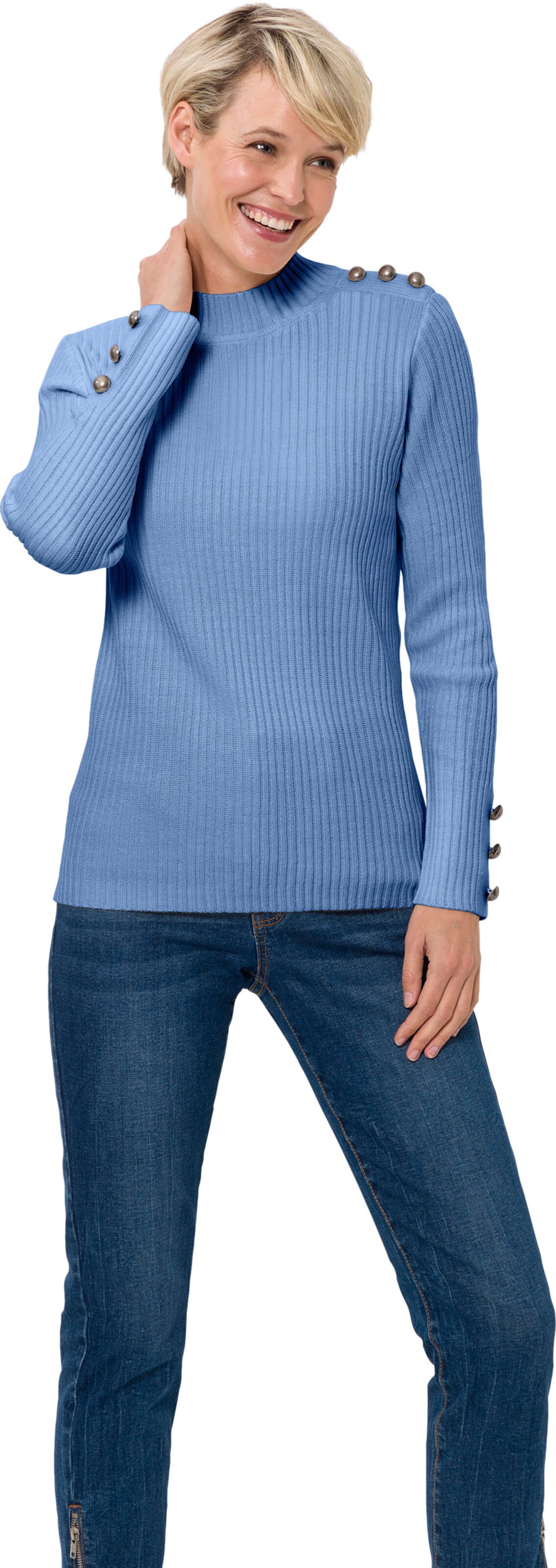 Thumbnail - Stehkragenpullover