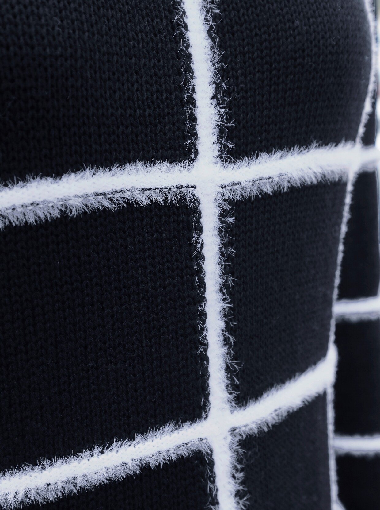 Jacquardpullover - schwarz