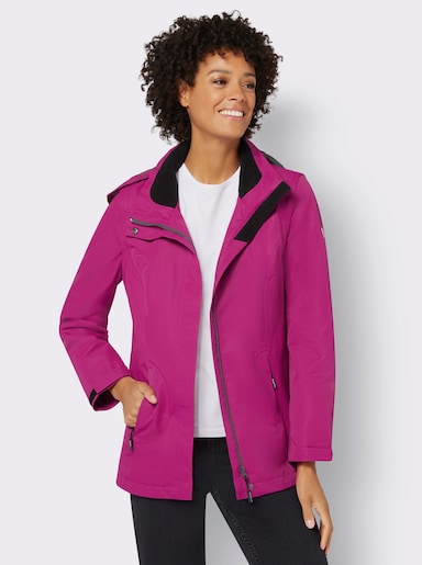2-in-1-Jacke in Microfaser-Qualität - magenta